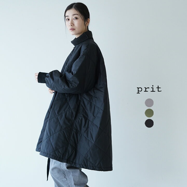 楽天市場】プリット prit ZIP ブルゾン テントライン ダイヤキルト  