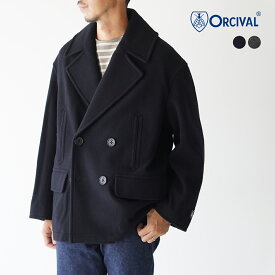 【アウトレット30％OFF】オーシバル オーチバル ORCIVAL ライトウールモッサ ショート ピーコート SHORT P-COAT メンズ OR-A0083NLM ダブルコート1112【送料無料】