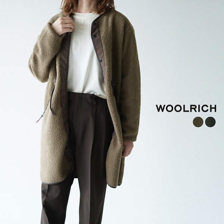 楽天市場】ウールリッチ WOOLRICH ライトパイル ロングジャケット 