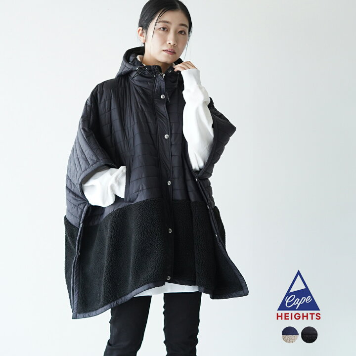 楽天市場】ケープハイツ カプレット ケープ CAPULET CAPE ボア ダウン 