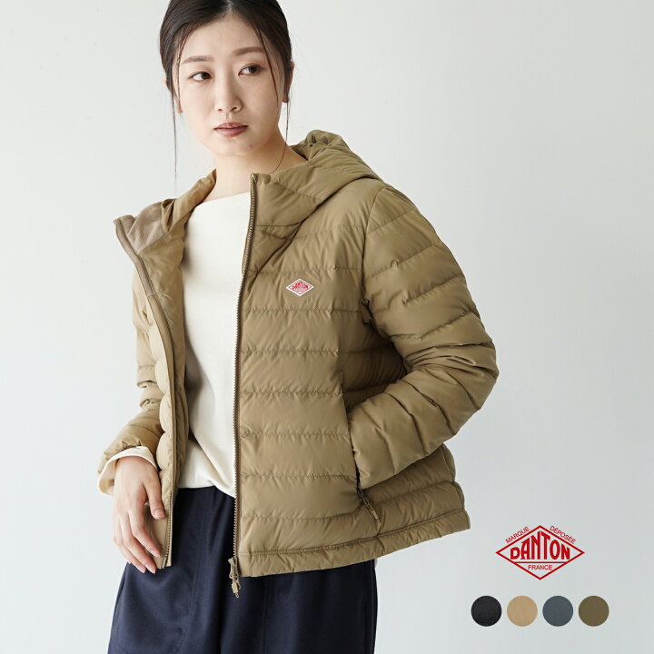 楽天市場】ダントン ダウン DANTON ミドルダウン フーデッド  