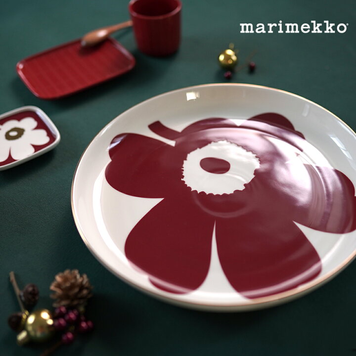 楽天市場】マリメッコ marimekko 創立70周年記念 ウニッコ柄 プレート 