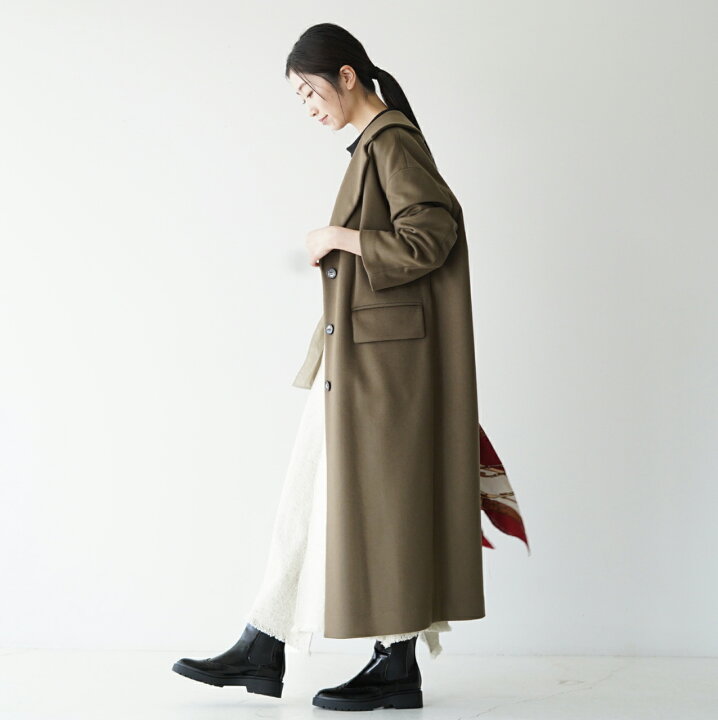楽天市場】サクラ SACRA ウール カシミア メルトン ロングコート WOOL 