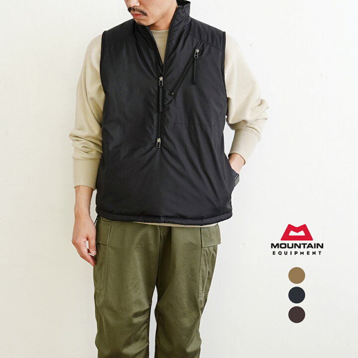 MOUNTAIN EQUIPMENT メンズベスト Lサイズ こげ茶色 ridge mountain 