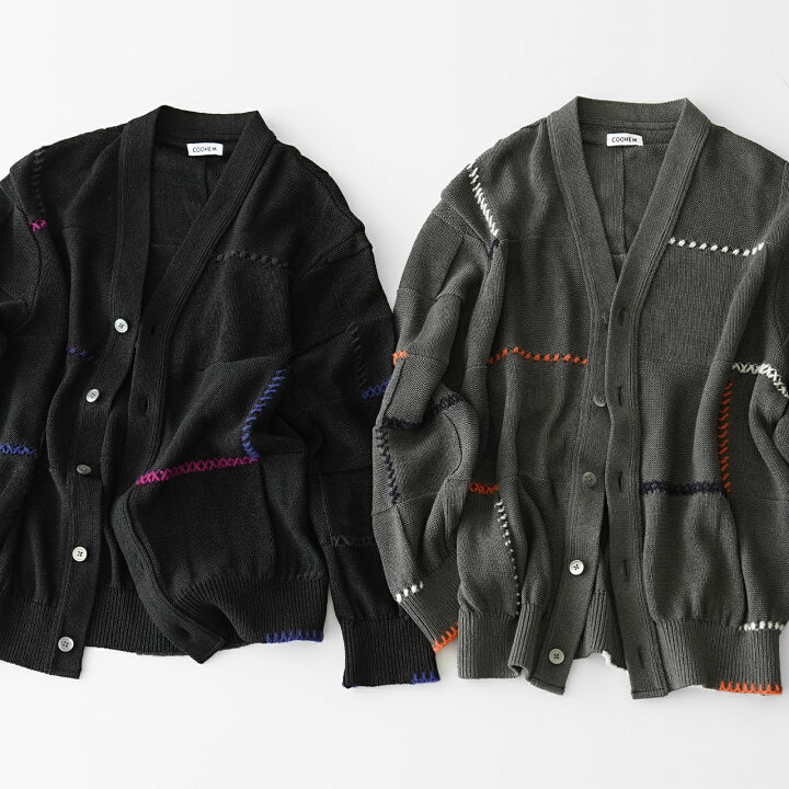 楽天市場】【SALE！30%OFF】コーヘン COOHEM ステッチワーク ニット 