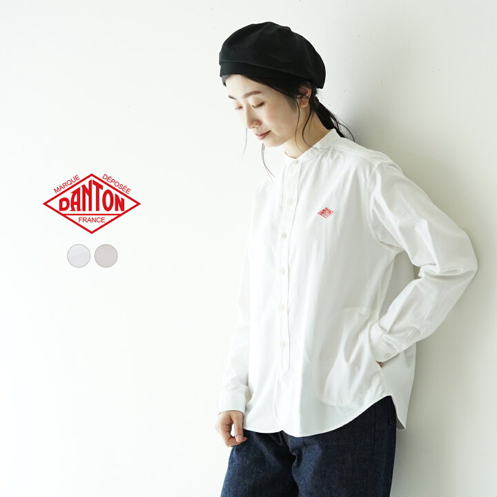 楽天市場 ダントン Danton バンドカラー シャツ レディース 22秋冬 Band Collar Shirt Jd 3606yox 送料無料 0722 Crouka クローカ