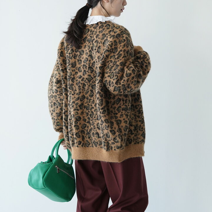 楽天市場】コーヘン COOHEM レオパード ツイード カーディガン LEOPARD 