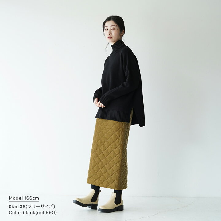 楽天市場】サクラ SACRA ハーフ ウーステッド ウール ハイネック プル 