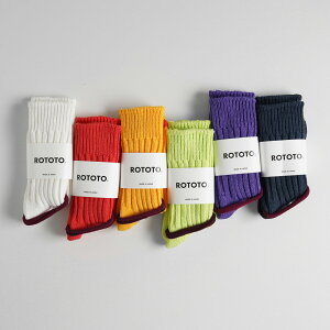 �y�労�ӍՁI20%OFF�N�[�|���z���g�g ROTOTO �`�����L�[ ���u �N���[ �\�b�N�X CHUNKY RIBBED CREW SOCKS �C�� ���f�B�[�X �����Y R1398 �y���[���։z �M�t�g xp20