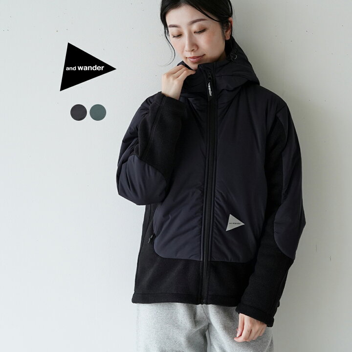 楽天市場】アンドワンダー and wander トップフリース ジャケット top 