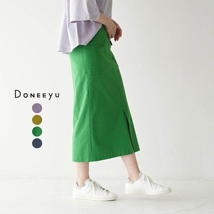 楽天市場】ドニーユ Doneeyu ハイストレッチ パッチポケット タイト 