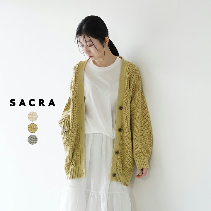 楽天市場】サクラ SACRA コード ツイストコットン Vネック 