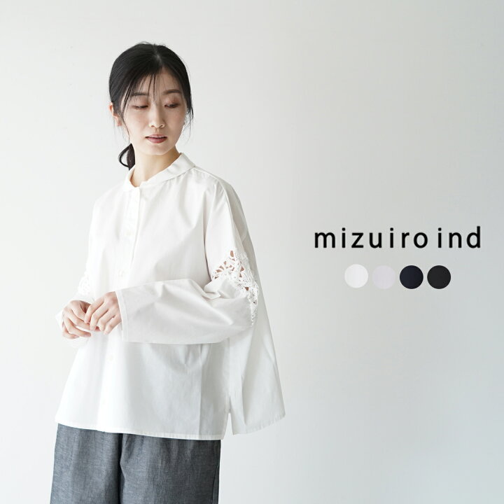楽天市場】ミズイロインド mizuiro ind ラウンドカラー レース コンビ