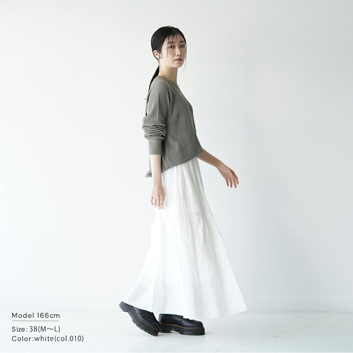 楽天市場】サクラ SACRA ラミーローン ティアードスカート RAMIE LAWN 