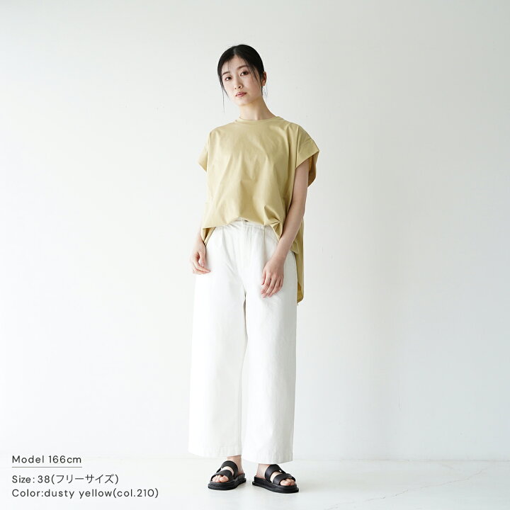 楽天市場】サクラ SACRA クルーネック フレンチスリーブ リネン T 