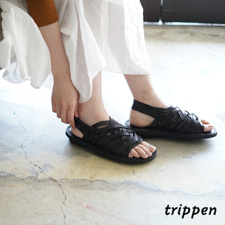 楽天市場】トリッペン trippen SWAMP バックベルト レザーメッシュ 