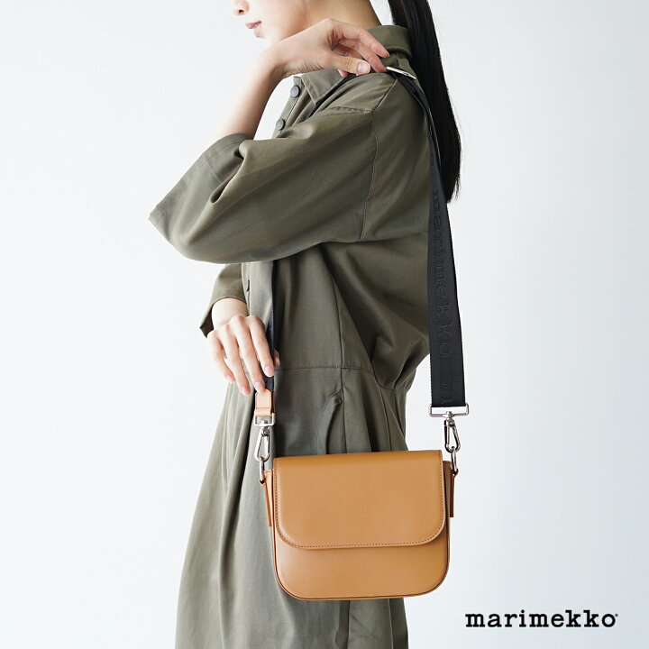 楽天市場】マリメッコ marimekko フラップ レザーショルダーバッグ 