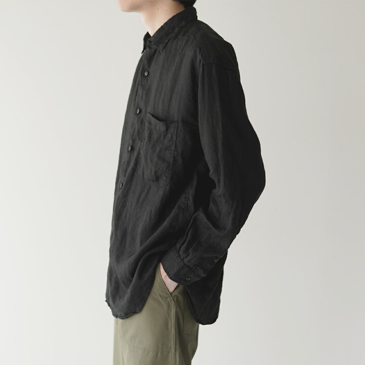 楽天市場】オアスロウ orSlow ルーズフィット リネン シャツ LOOSE FIT 