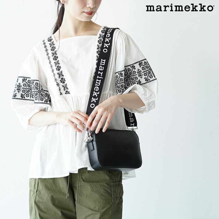 楽天市場】マリメッコ marimekko レザーショルダーバッグ ポーチ  