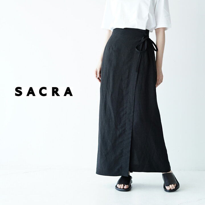 楽天市場】サクラ SACRA レーヨンリネン タンブル ラップ ロング 
