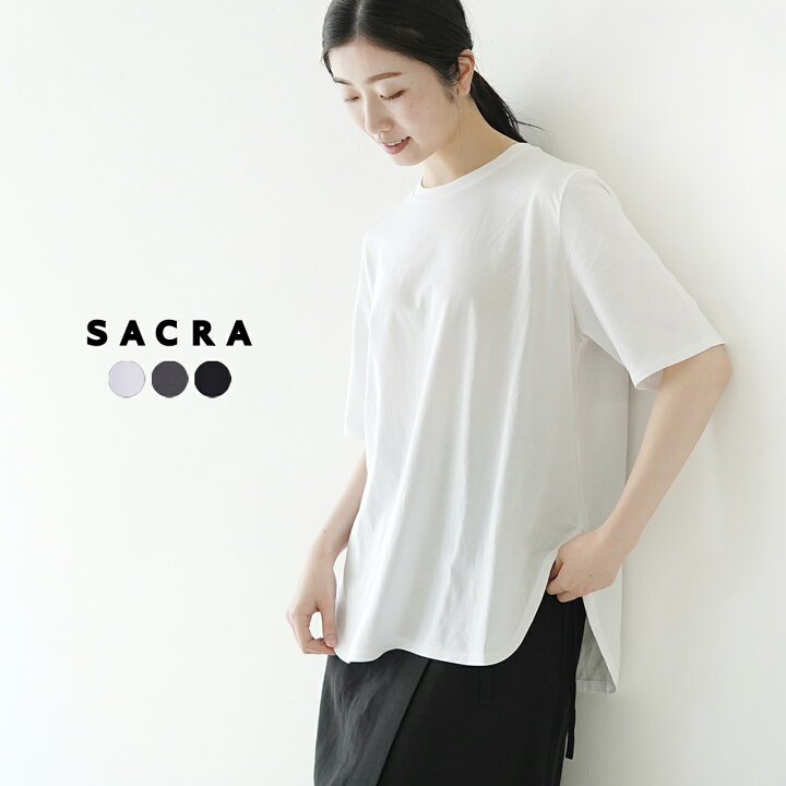 楽天市場】サクラ SACRA コンパクトファイン コットン クルーネック T 