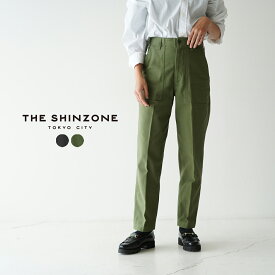 シンゾーン THE SHINZONE ベイカーパンツ BAKER PANTS ハイウエスト センタープレス パンツ スラックス ブラック カーキ レディース 15AMSPA18【送料無料】