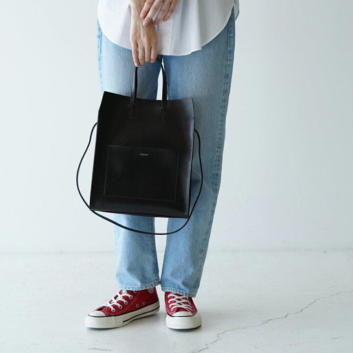 YAHKI ヤーキ TOTE BAGBLACK トートバッグ レザーバッグ 革 楽天市場 