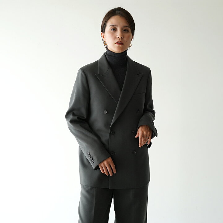 楽天市場】【SALE！50%OFF】ロエフ LOEFF ウール ギャバジン ダブル 