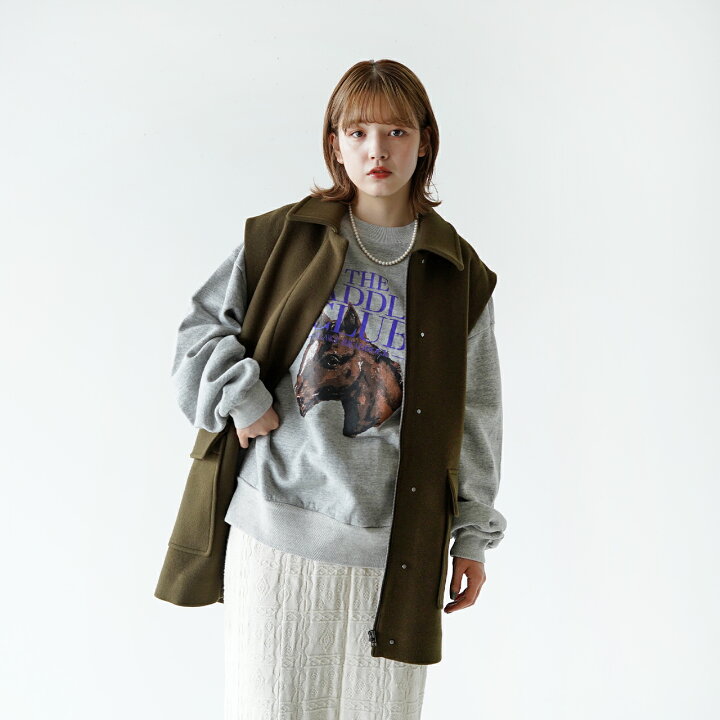 楽天市場】サクラ SACRA ラムウール メルトン ジレ LAMBWOOL MELTON 