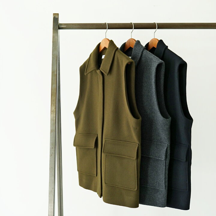 楽天市場】サクラ SACRA ラムウール メルトン ジレ LAMBWOOL MELTON 