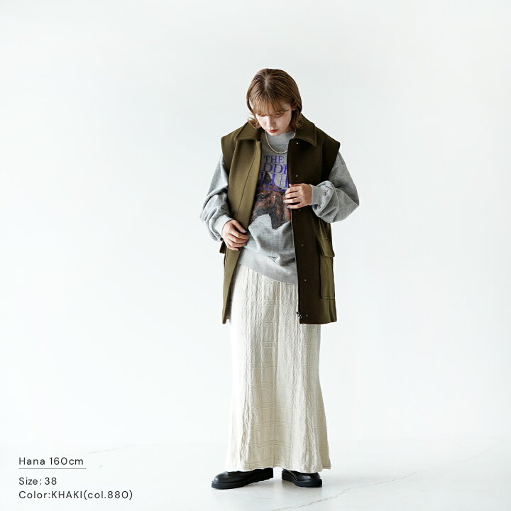 楽天市場】サクラ SACRA ラムウール メルトン ジレ LAMBWOOL MELTON 