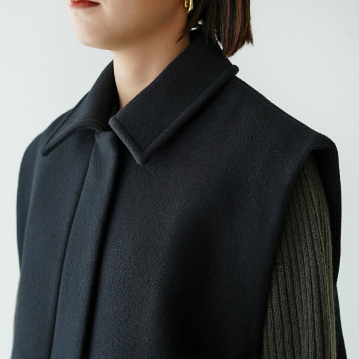 楽天市場】サクラ SACRA ラムウール メルトン ジレ LAMBWOOL MELTON 