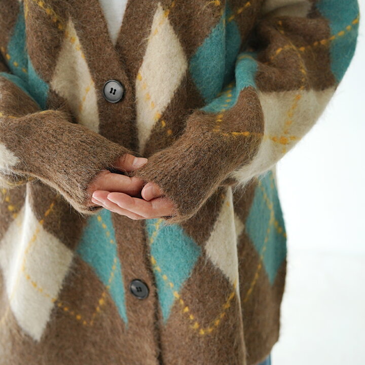 楽天市場】シンゾーン THE SHINZONE シャギー アーガイル カーディガン  