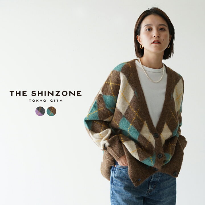 楽天市場】シンゾーン THE SHINZONE シャギー アーガイル カーディガン  