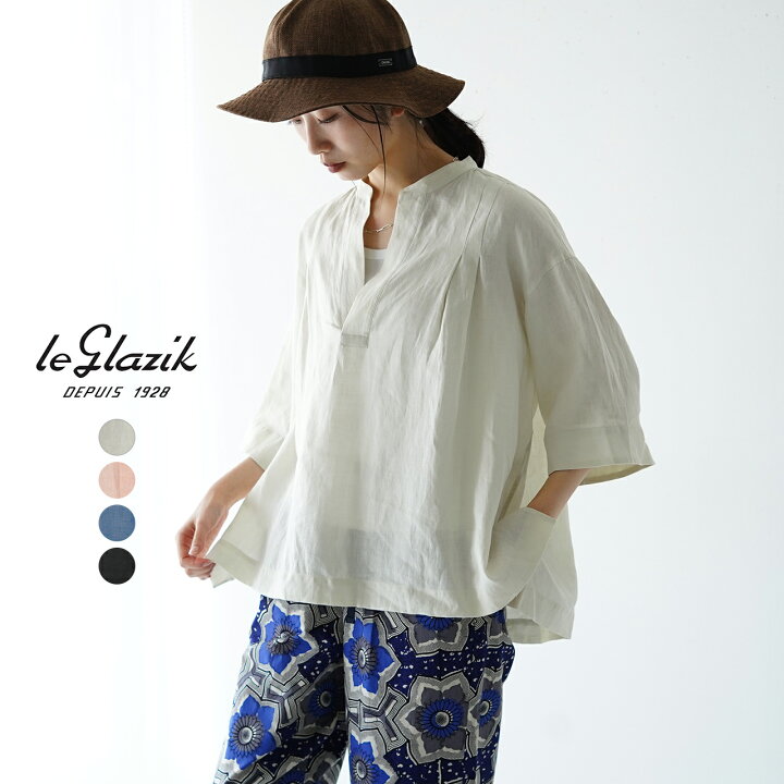 楽天市場】ル グラジック le glazik リネン スキッパー シャツ SKIPPER  