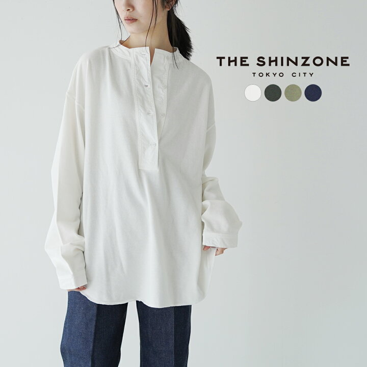 シンゾーンMILITARY HENLEY PULLOVER WHITE