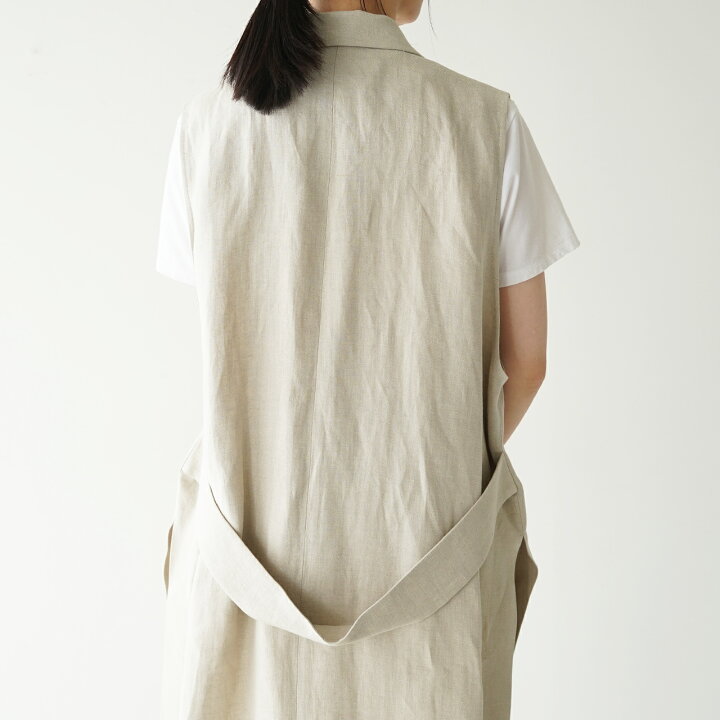 楽天市場】サクラ SACRA リネンツイル ジレ LINEN TWILL GILET ロング 