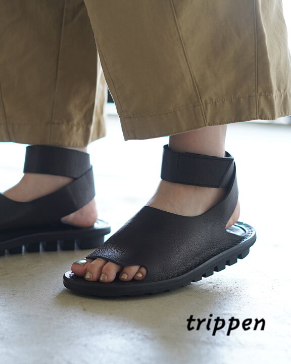 楽天市場】トリッペン trippen ベルクロストラップ レザー サンダル 