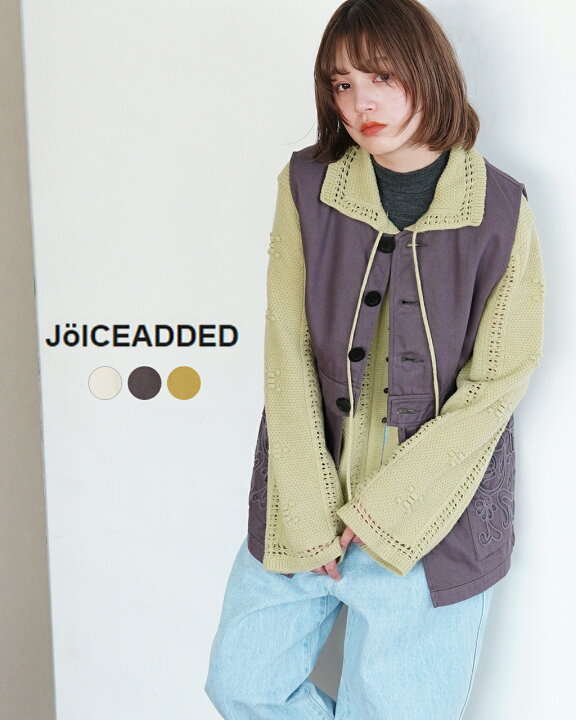 楽天市場】ジョイスアディッド JOICEADDED エンブロイダード ベスト 