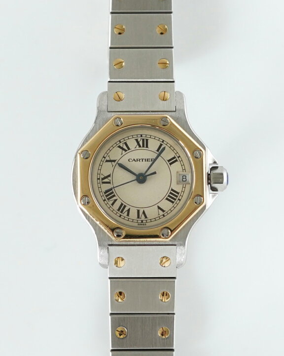 楽天市場】カルティエ Cartier サントスオクタゴンSM アンティーク  