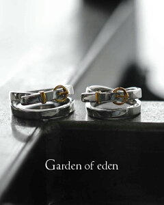 �K�[�f���I�u�G�f�� Garden of Eden �z�[�X �V���[ �o�b�N�� �_�u�� �����O SV&18K HORSE SHOE BUCKLE DOUBLE RING �V���o�[925 �S�[���h �w�� �A�N�Z�T���[ �v���[���g ���f�B�[�X �����Y 24AW0680803 �M�t�g