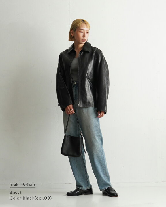 楽天市場】【SALE！20%OFF】ロエフ LOEFF ラム レザー バイカー 
