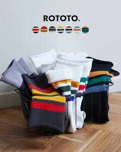 �y20%OFF�N�[�|���z���g�g ROTOTO �t�@�C���p�C�� �X�g���C�v�h �N���[�\�b�N�X FINE PILE STRIPED CREW SOCKS ���f�B�[�X �����Y R1547�@0721 �M�t�g xp20