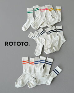 ���g�g ROTOTO �N���V�b�N �A�X���`�b�N 3�p�b�N �N���[�\�b�N�X CLASSIC ATHLETIC 3PACK CREW SOCKS �C�� �u���b�N �O���[ �C�G���[ �s���N �O���[�� ���b�h �u���[ �l�C�r�[ ���f�B�[�X �����Y R1575 0724 