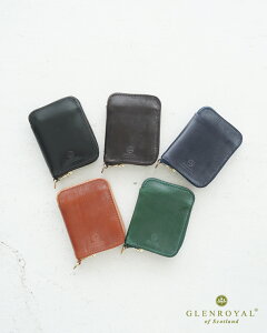 �y�y���j�������z�O�������C���� GLENROYAL �X���[�� �W�b�v �E�H���b�g SMALL ZIP WALLET �u���E�� �l�C�r�[ �O���[�� �u���b�N �� �� �� �� ���f�B�[�X �����Y 03-58140915