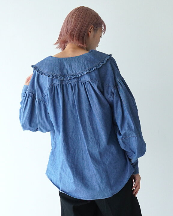 楽天市場】シンゾーン THE SHINZONE デニム ブラウス DENIM BLOUSE 