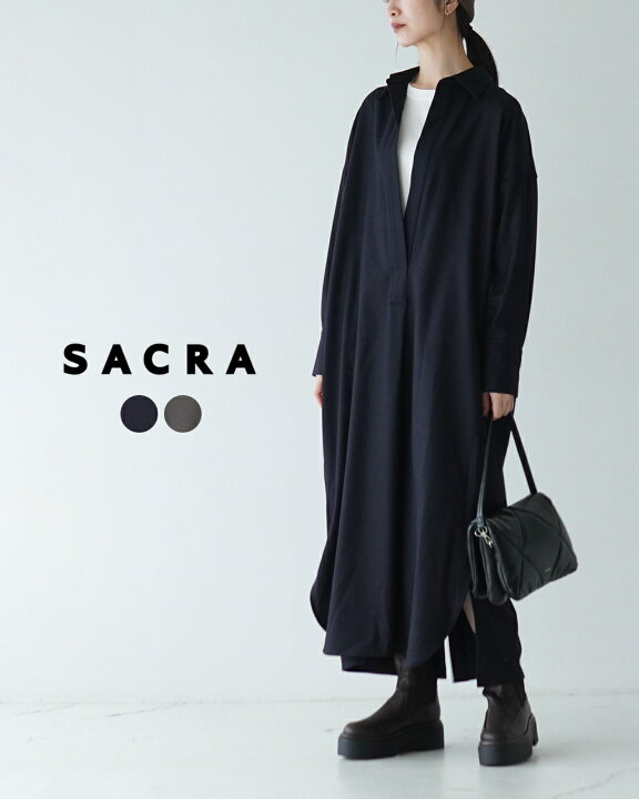 楽天市場】サクラ SACRA カシミヤ ロイヤル フラノ ワンピース 