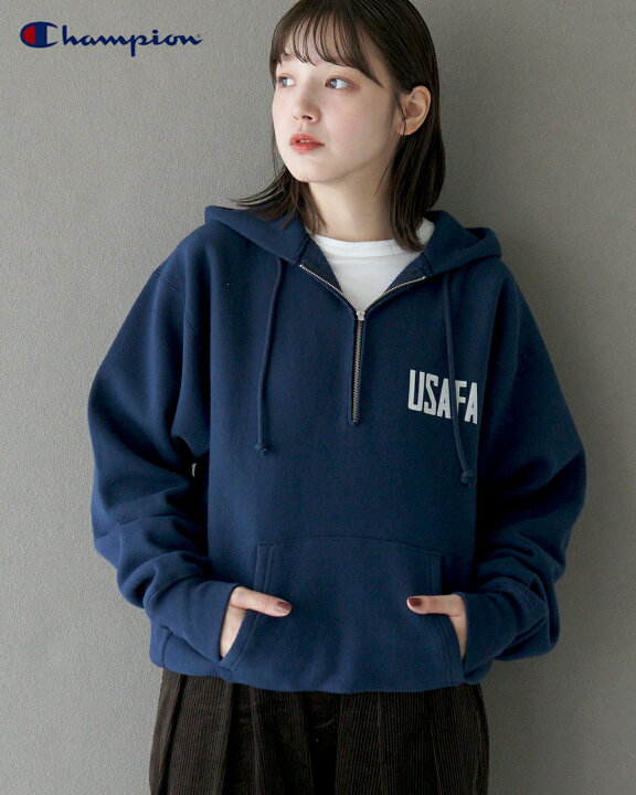 楽天市場】チャンピオン Champion リバース ウィーブ ハーフジップ 