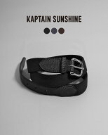 キャプテンサンシャイン KAPTAIN SUNSHINE ラバー ベルト Rubber Belt リザード レザー ブラック ネイビ…