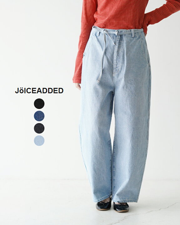 楽天市場】ジョイスアディッド JOICEADDEDラウンド ワイド デニム 